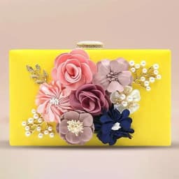 Designer Floral Evening Clutch for Her 1