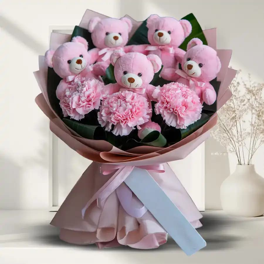 Teddy Day Special Bouquet