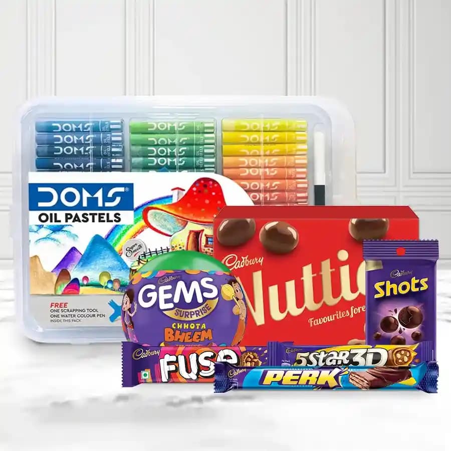 Sweet Symphony: Pastel Chocolate Gift Basket