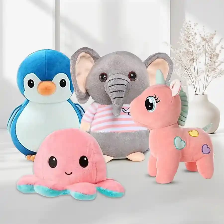 Cuddly Critters Plush Toy Set