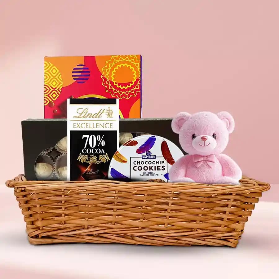 Angelic Chocolate Gift Hamper with Teddy
