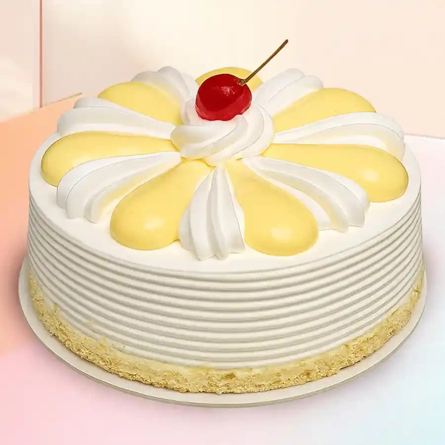 Sweet Surprise: Classic Vanilla Celebration Cake