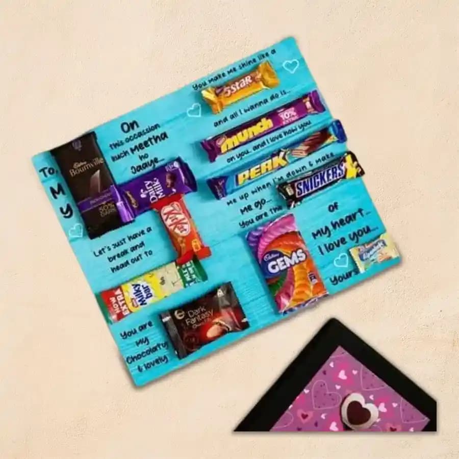 Special Chocolate Card with Personalized Message