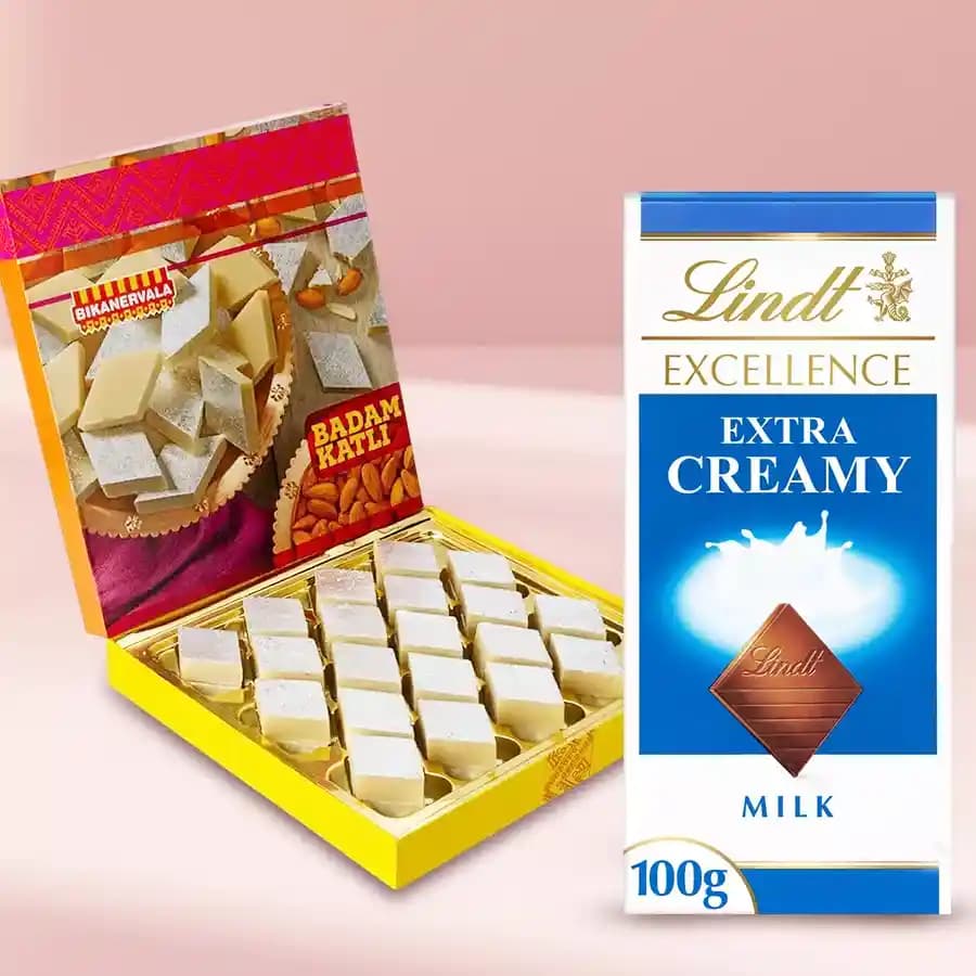 Sweet Harmony: Bikanervalas Badam Delight & Lindt Luxury