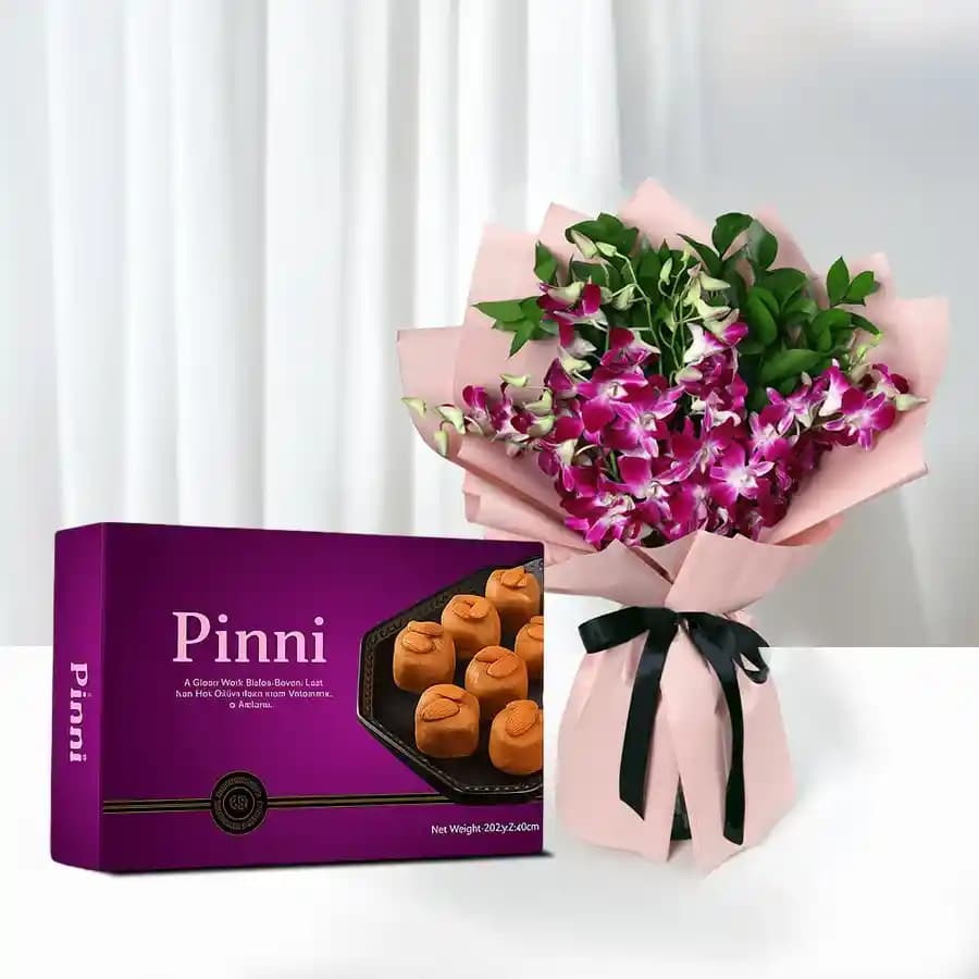 Pinni with Orchid Bouquet
