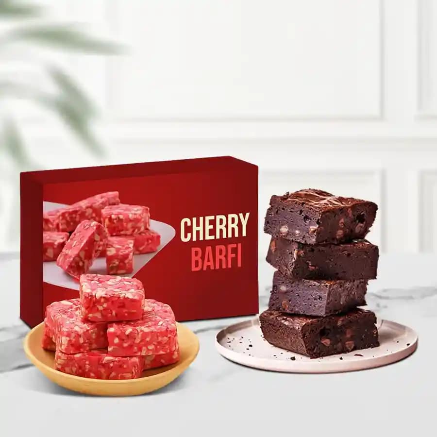 Joyful Cherry Delight & Chocolate Brownies
