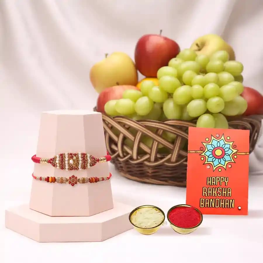 Vibrant Fruit Delight Gift Basket