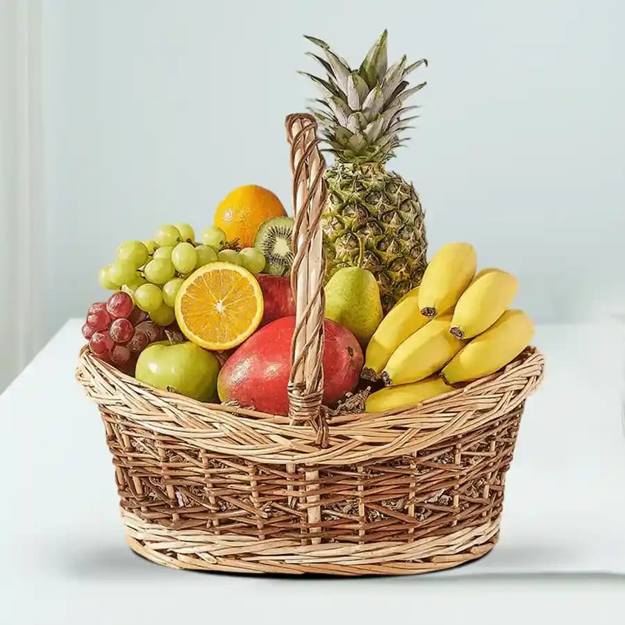 Freshly Harvested Fresh Fruits Basket