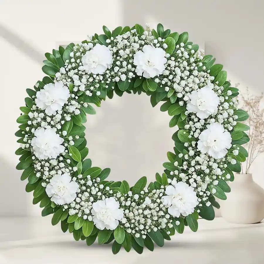 Pretty Wreath of Carnations