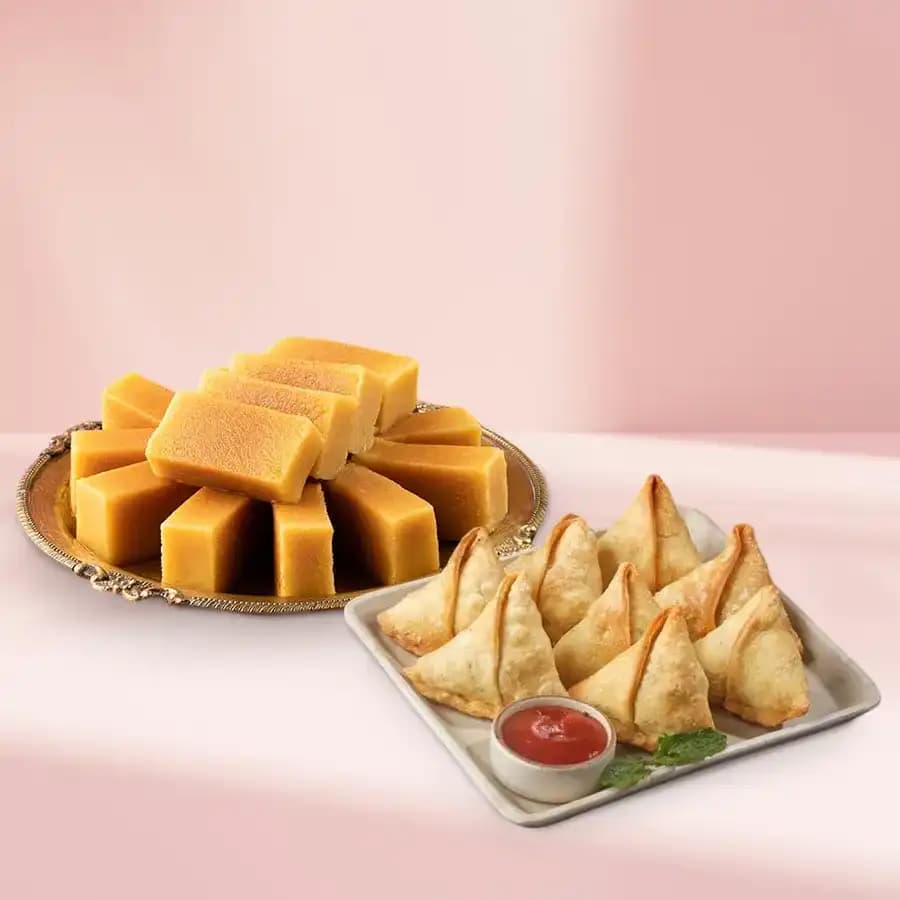 Mysore Pak N Samosa Duo