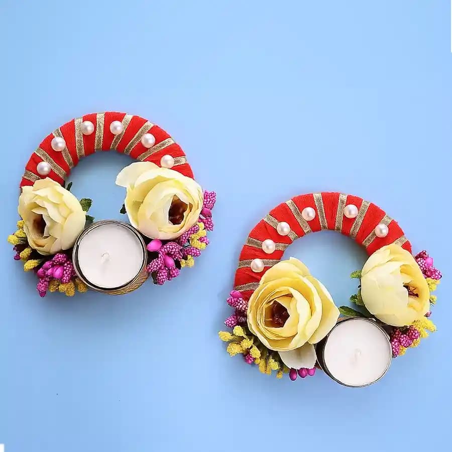 Two Exquisite Designer Candles Set