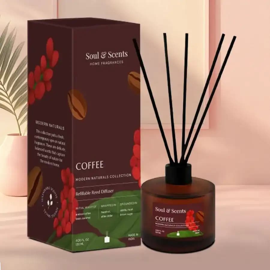 Aromatic Coffee Reed Diffuser Set