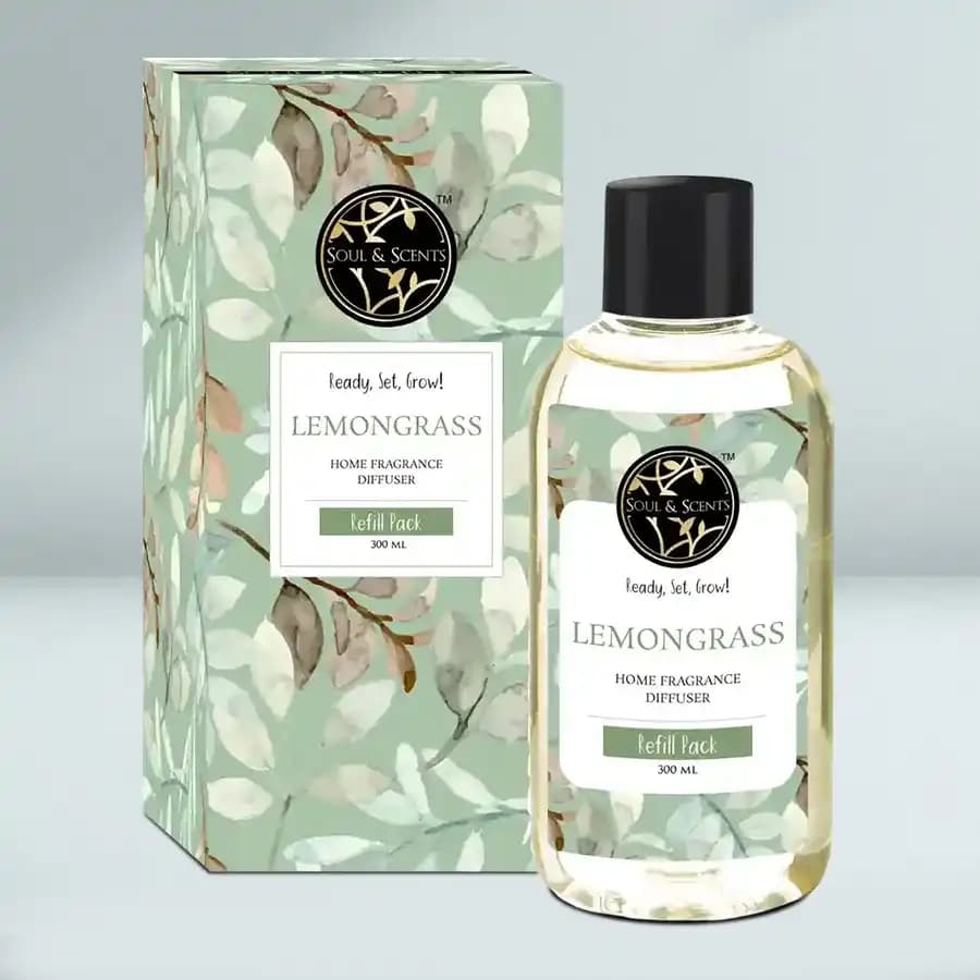 Blissful Lemongrass Reed Diffuser Refill