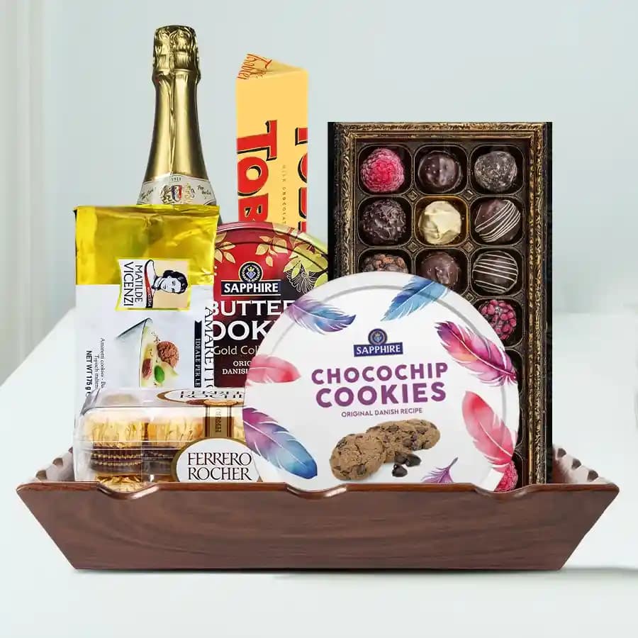 Delightful Chocolate and Cookie Gift Ensemble