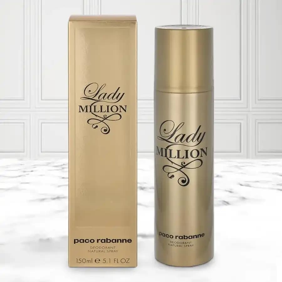 Delightful Gift of Paco Rabanne Lady Million Deodorant Spray